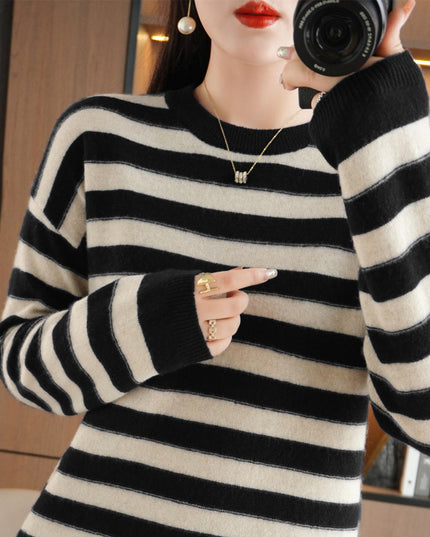 Women's Long Sleeve Loose Western Style Sweater