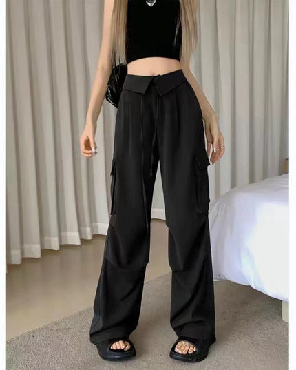 Retro Overalls Women's Design Multi-pocket Loose
