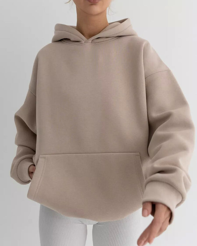 Women's Long-sleeved Hooded Sweater