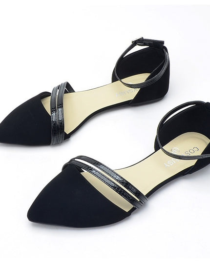 Female Pointed Hollow Back With Flat Sole Sandals
