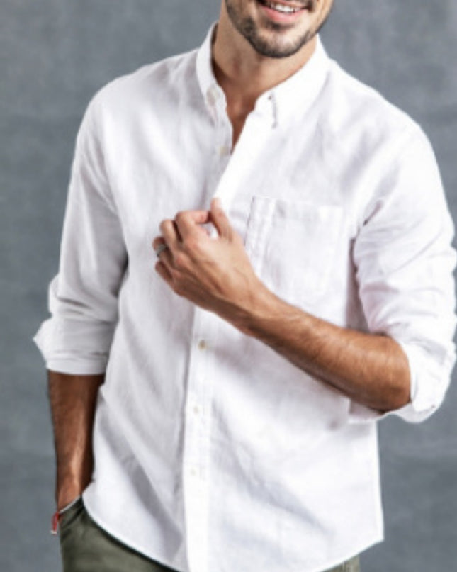 Men's Simple Casual Loose Shirt