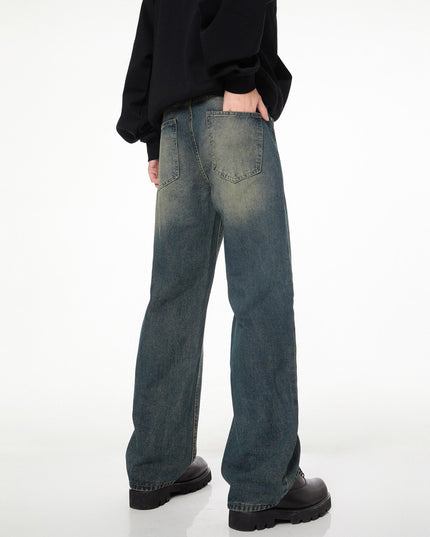 Men's And Women's Loose Straight Mop Pants