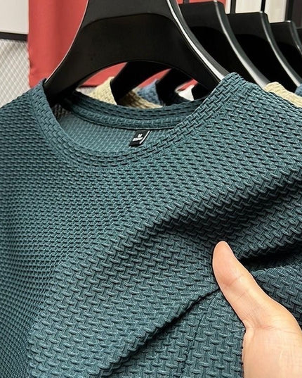 Men's Casual Bamboo Ice Silk Short Sleeved Shirt