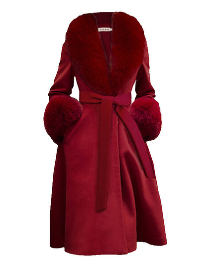 Double-sided Woolen Coat Women's Korean-style Thickened