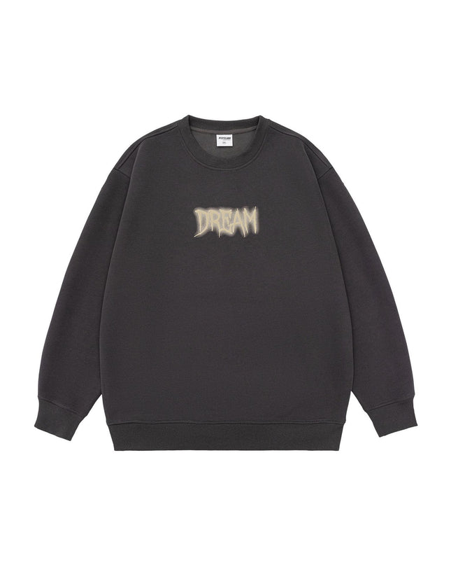Men's American Style Trend Letters Printed Crew Neck Sweatshirt