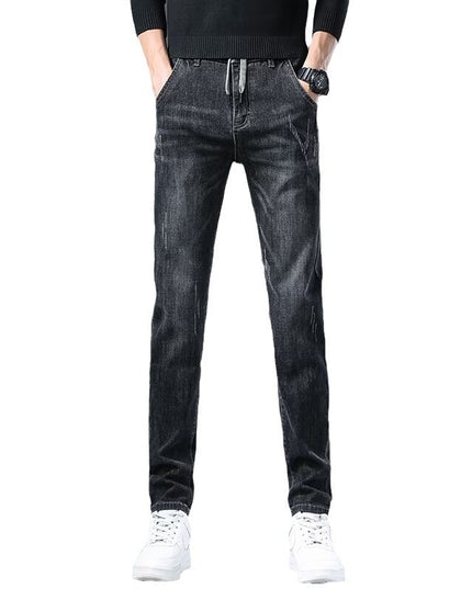 Jeans Men's Straight Loose Elastic All-matching Long Pants