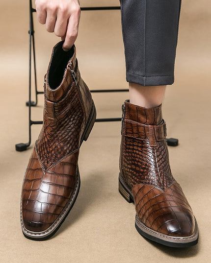 British Style Casual Trendy Pointed Leather Shoes