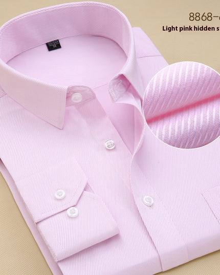 Men's Black Shirt Long Sleeve Shirt Business Slim Fit
