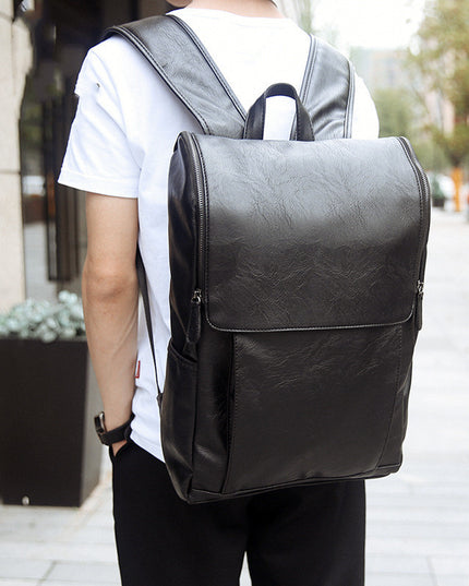 New Korean Version Of Soft Outdoor Backpack Student School Bag Leisure Bag British Computer Soft