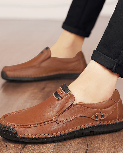 Men's Handmade Plus Size Leather Shoes