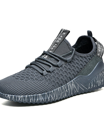 Summer Flying Woven Couple Sports Running Shoes