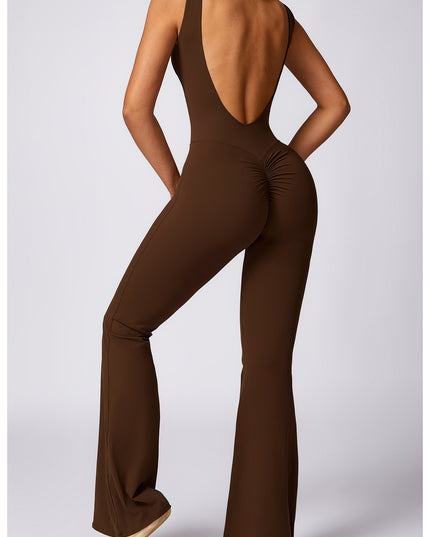 Peach Hip Lifting Sport Yoga Bodysuit Women's Casual