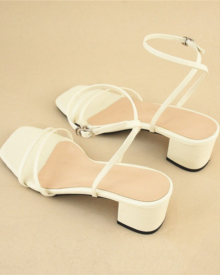 Women's Stiletto Chunky Heel Sandals