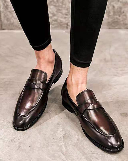 Casual Slip-on British Leather Shoes