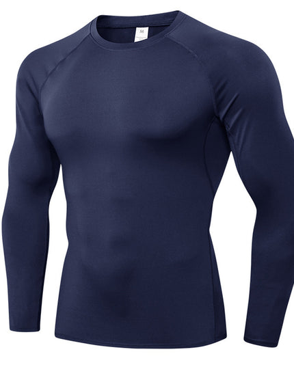 Workout Clothes Men's Long Sleeve Quick-drying High Elastic Tights