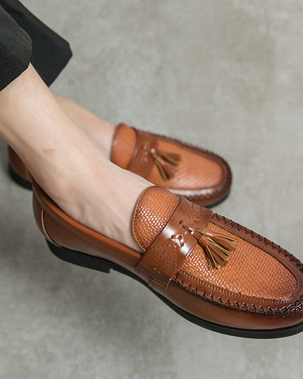 New Men's Casual Slip-on Leather Shoes
