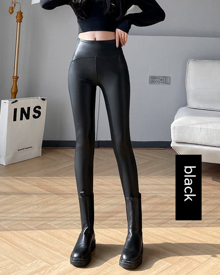 Autumn And Winter New PU Leather Women's Pants