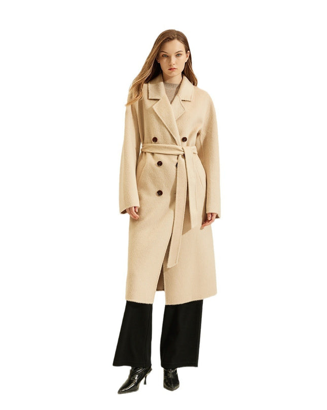Women's Camel Coat Reversible Woolen Jacket