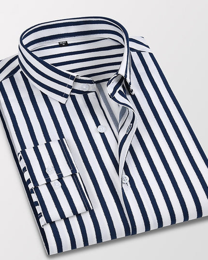 Casual Slim Fit Fashion Men's Thin Long Sleeve Shirt