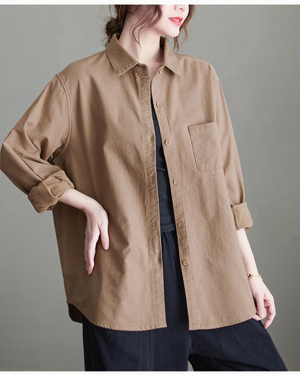 Comfortable All-match Top Cotton Shirt