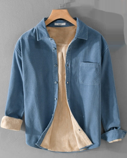 Cotton Corduroy Thick Warm Long Sleeves Shirt