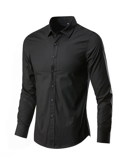 Simple Trendy Long-sleeve Slim Shirt