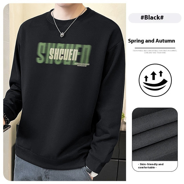 Round Neck Heavy Sweater For Men Spring And Autumn New
