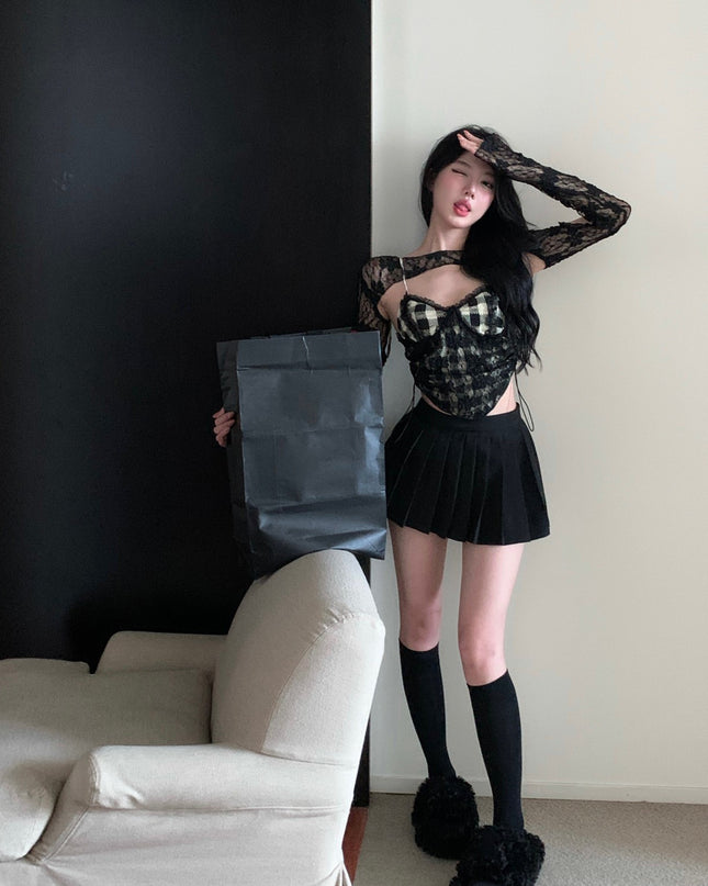 Women's Summer Irregular Sweet And Spicy Lace Camisole Bottoming Shirt