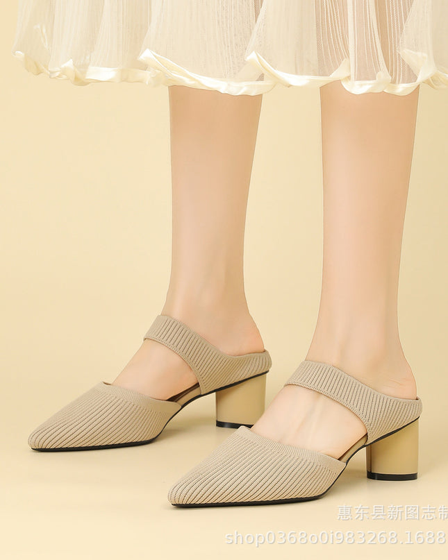 Casual Simple Pointed Toe Shallow Mouth Women's High Heels