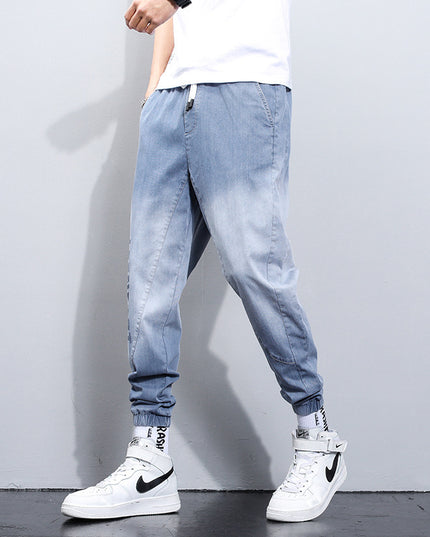 Loose Straight Leg Waist Nine-point Casual All-match Long Pants