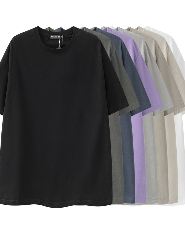 Heavy Men's Cotton Brand High Street Short Sleeve Loose T-shirt