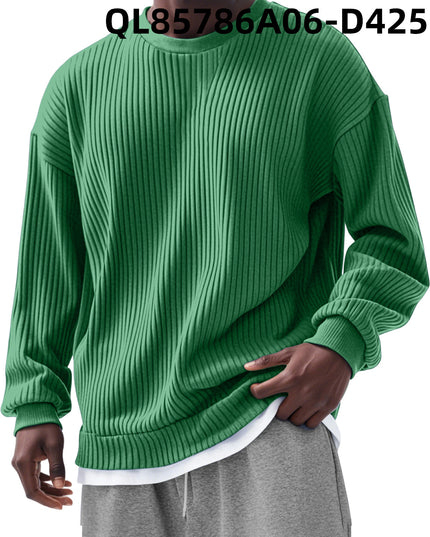 Men's Loose Trendy Long Sleeve Round Neck Top