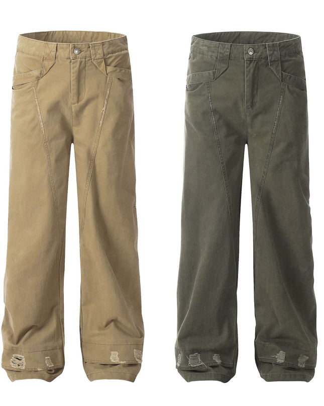 Women's Fashion Worn Workwear Casual Pants