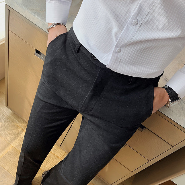 Thin Men's Slim Fit Suit Pants Fashion