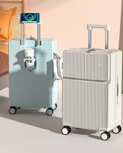 Front Half-opening Multifunctional Luggage