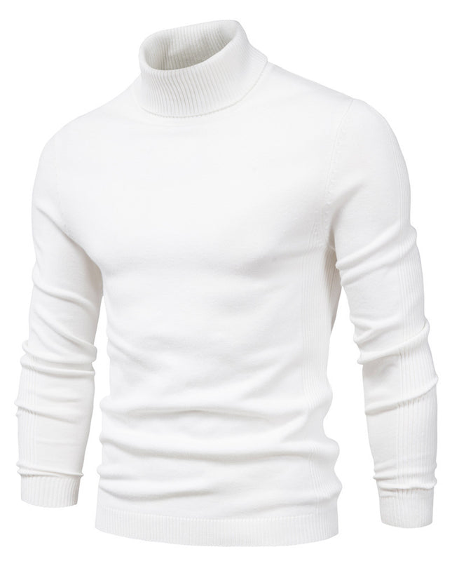 Men's Solid Color Pullover Sweater