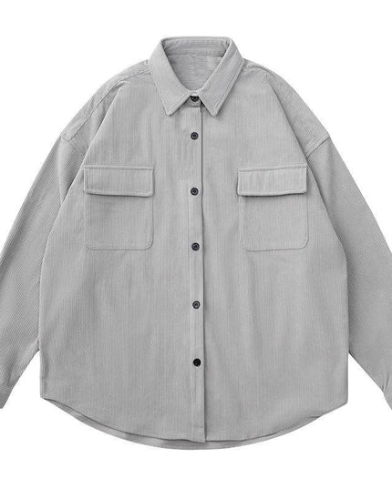 American Retro Corduroy Shirt Men's Loose