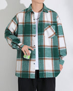 CM11 White And Green Plaid
