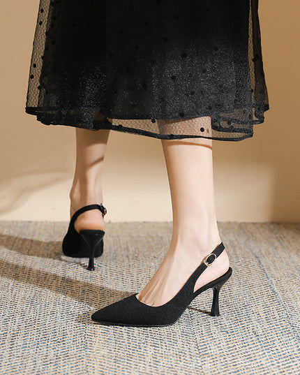Fashionable Elegant High Heels Women's Stiletto Heel Slingback Sandals