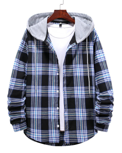 New Classic Plaid Shirt Versatile Hoodie