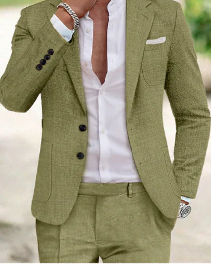 Two-piece Digital Printing Suit With Two Buttons Suit