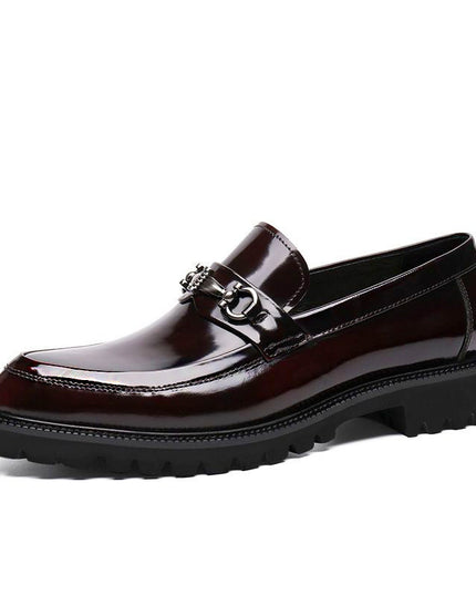 Horse Street Buckle Gommino Men's Polished Japanese Leather Shoes