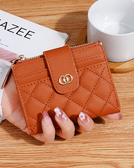 Women's Wallet Classic Style Embroidery Thread Multi-card-slot Coin Purse Women