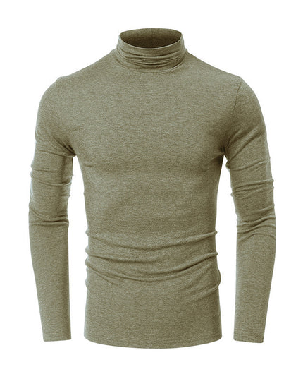 Turtleneck Men's European And American Long Sleeve T-Shirt