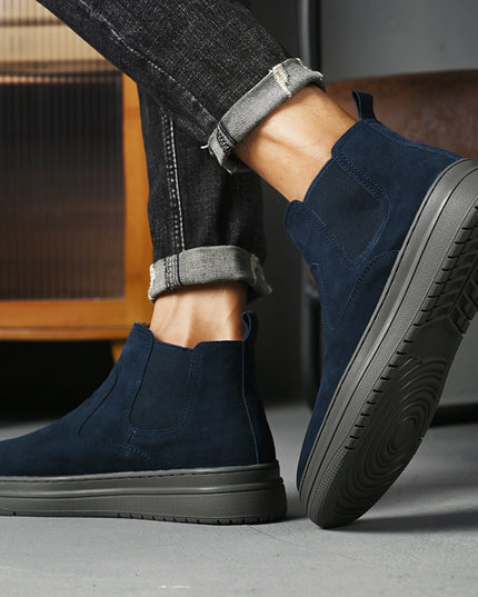 Men's Martin Boots Genuine Leather Mid-top