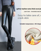Bright Leather Thick Lambskin / L