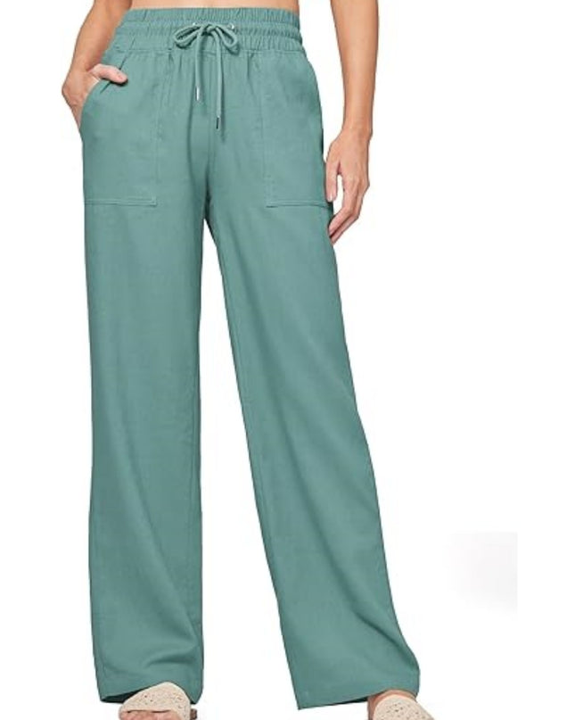 Women's Linen Wide-leg Cotton And Linen Casual Beach Summer Pants