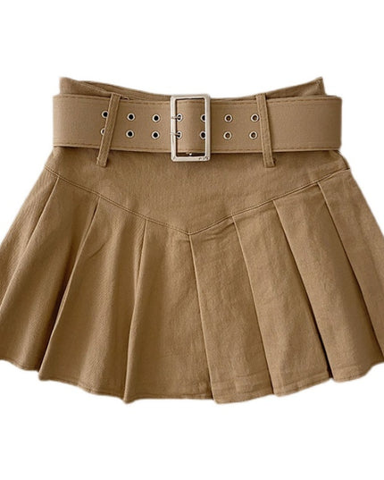 High Waisted Pleated Short Skirt For Women's New Versatile And Slimming Look