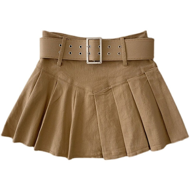 High Waisted Pleated Short Skirt For Women's New Versatile And Slimming Look