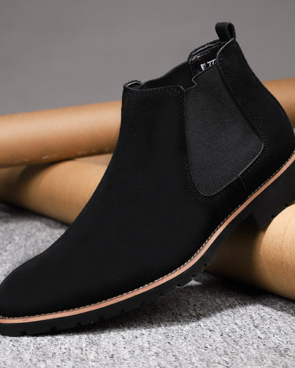 High-top Sleeve Suede Leather Surface Plus Size Casual Boots Fashion All-matching